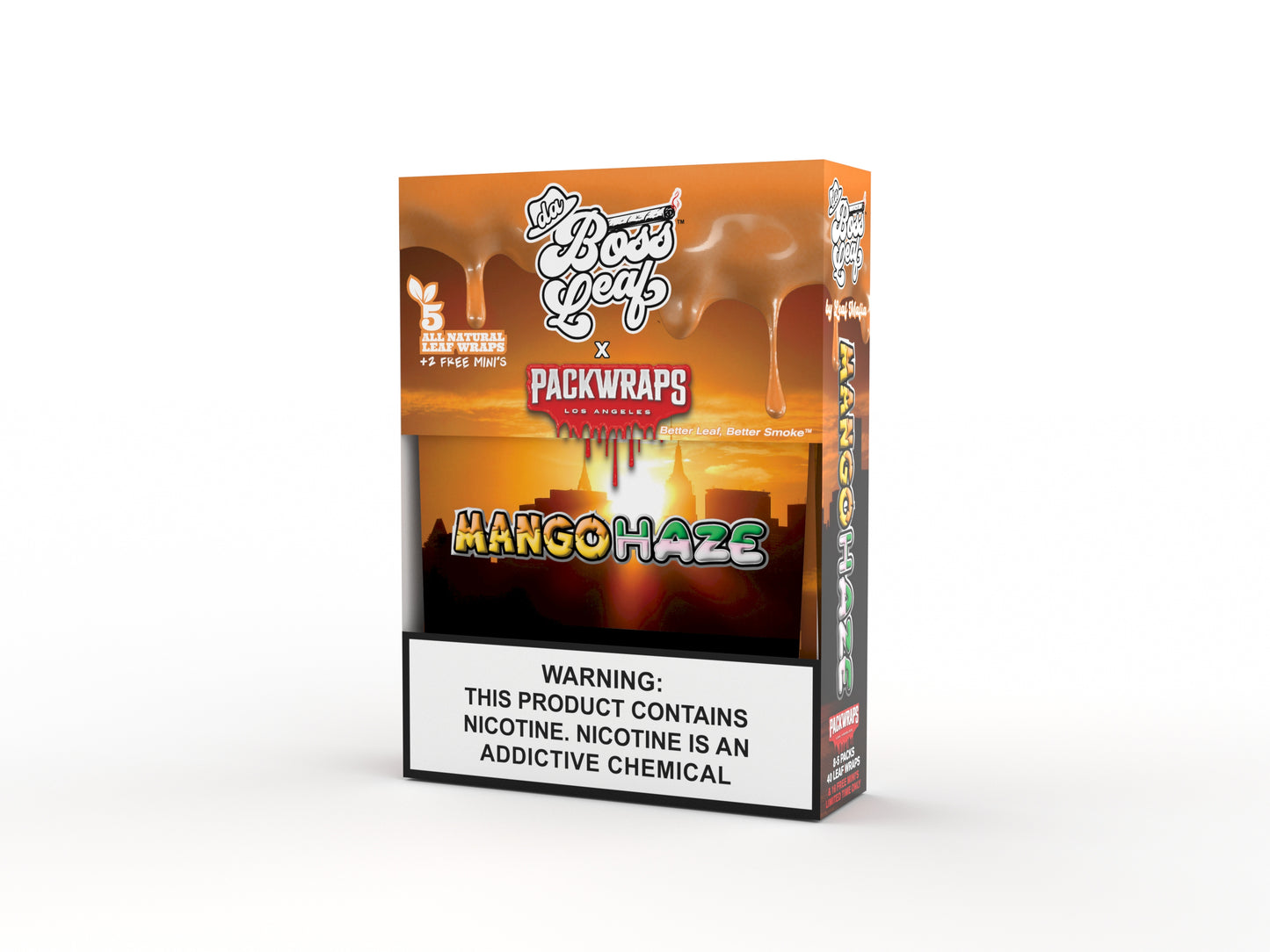 Mango Haze - 7 Finest Natural Leaf Wraps Packwoods collab